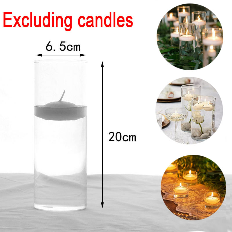 Candle Glass Supplies - 1 Buah Tempat Lilin Kaca Silinder