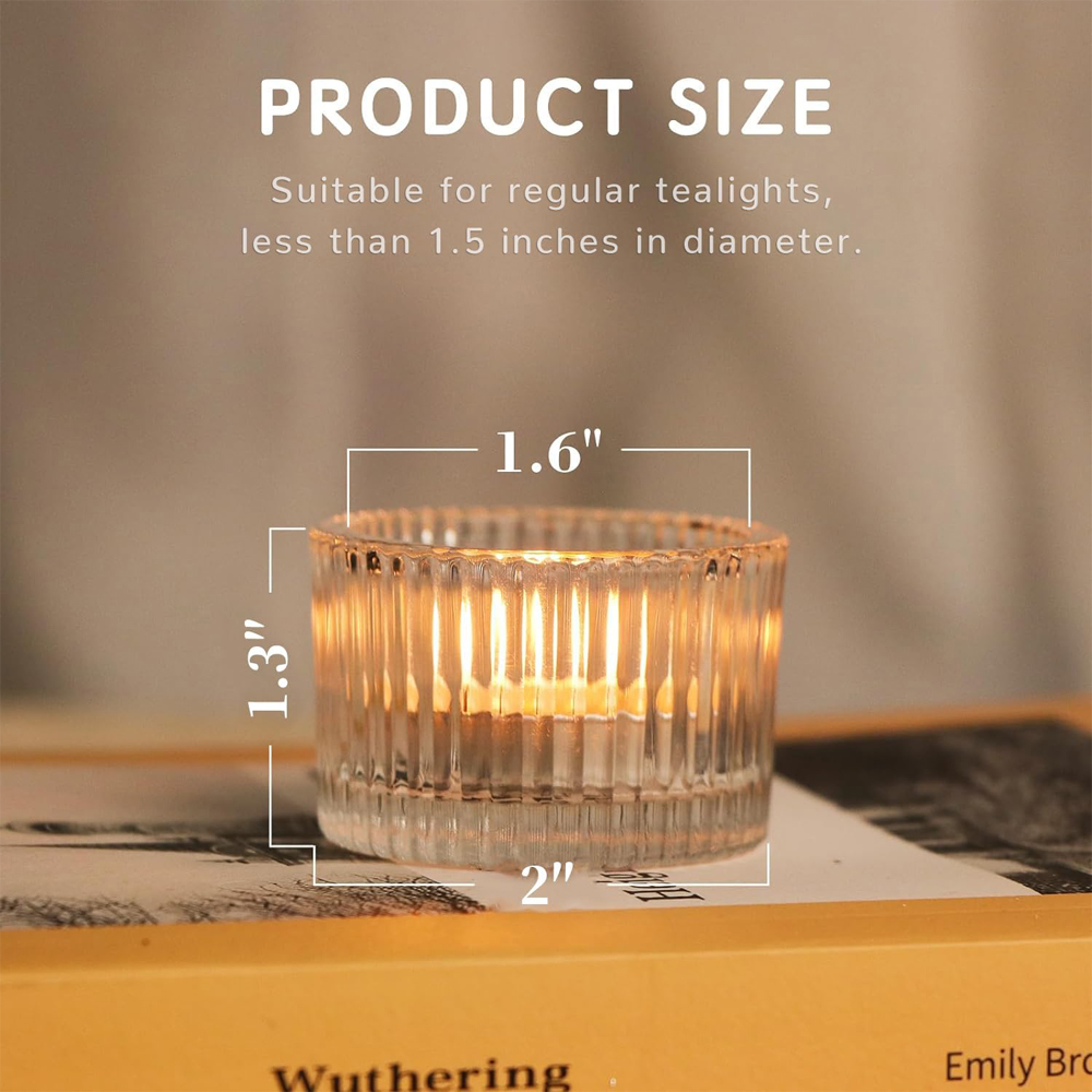6/12 Buah Tempat Lilin Tealigh - Candle Glass Supplies ulasan dan harga