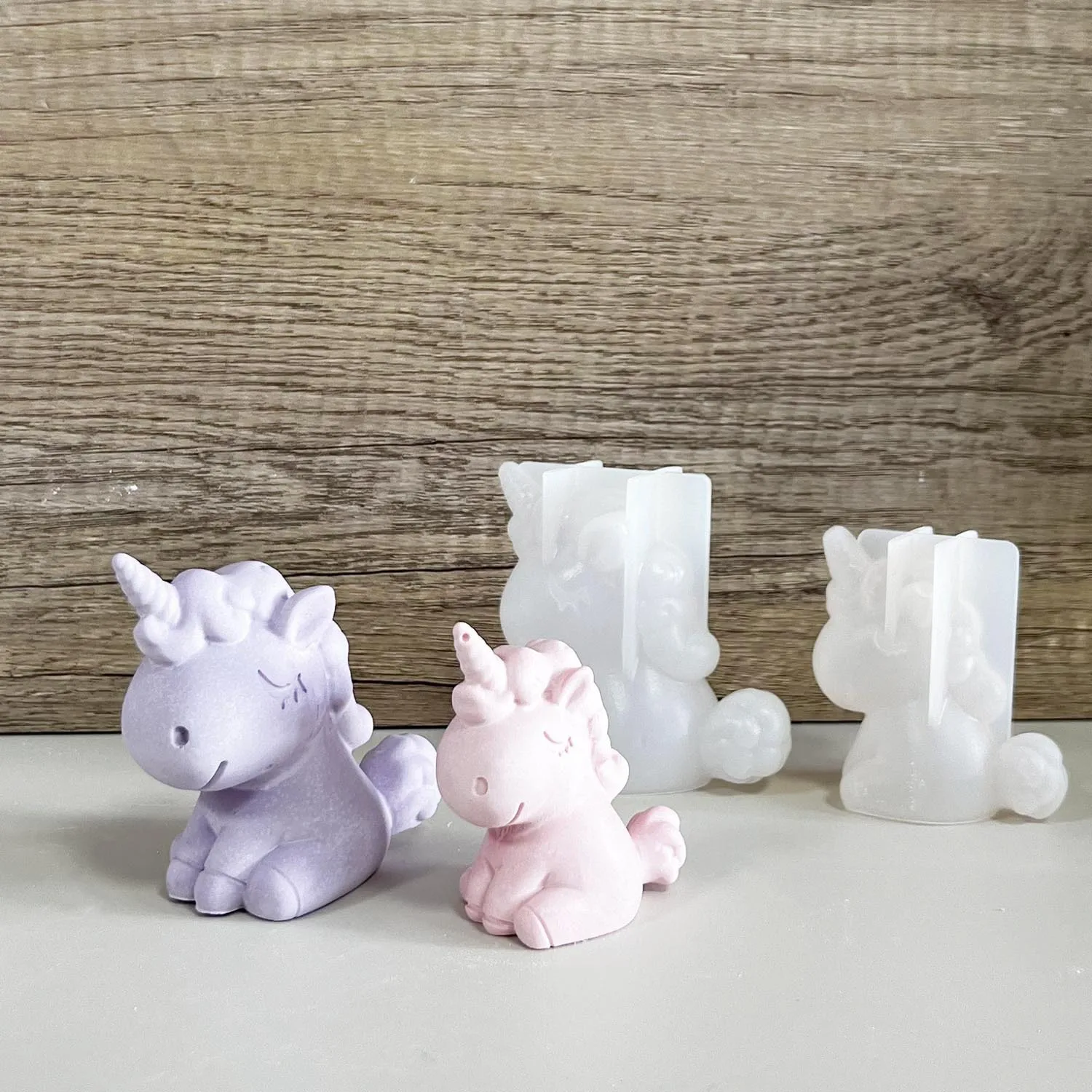 3D silikon geometris Unicorn k - Candle Making Supplies For Beginners ulasan dan harga