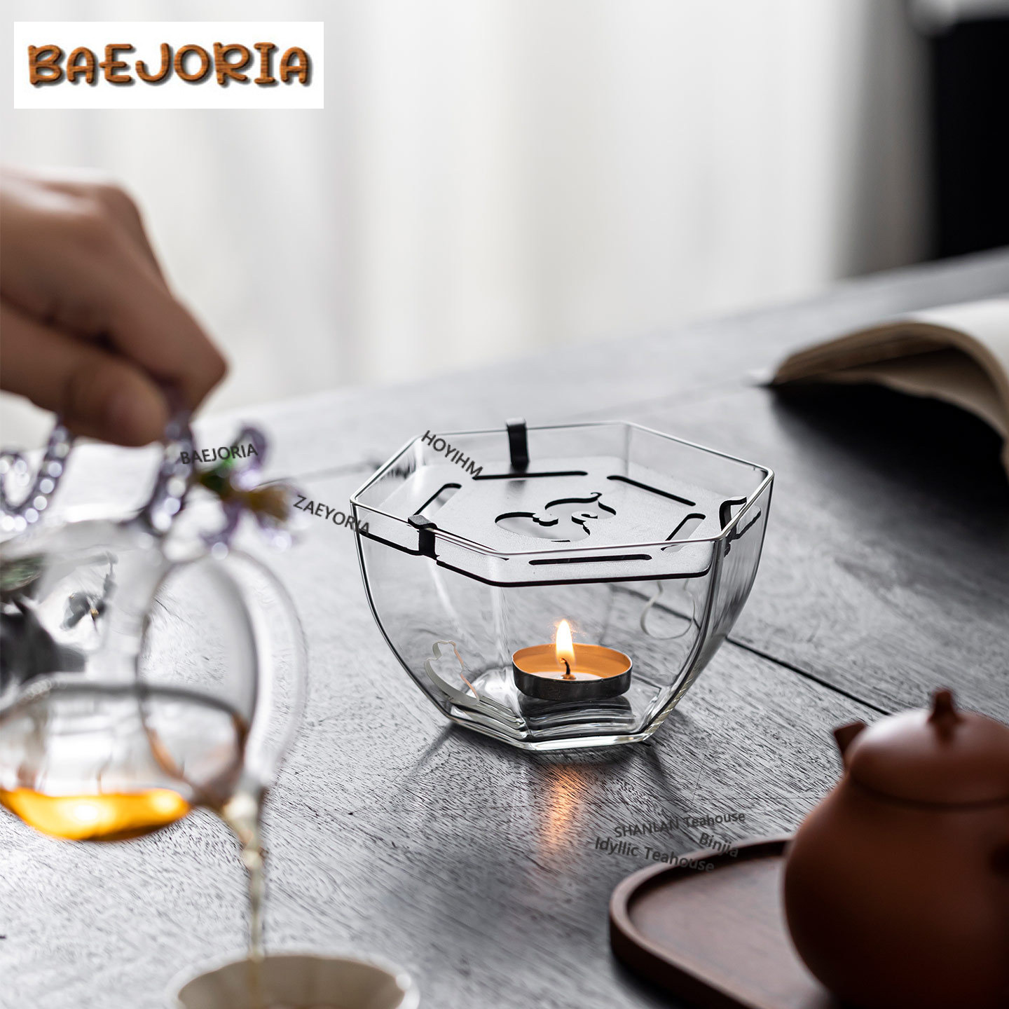Pemanas Teh Kaca Bentuk Labu H - Candle Glass Supplies ulasan dan harga