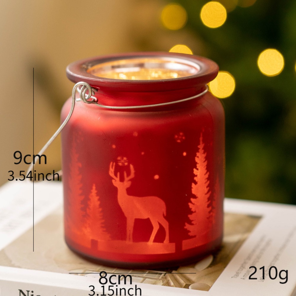 Tempat lilin Natal berlapis ka - Candle Glass Supplies ulasan dan harga