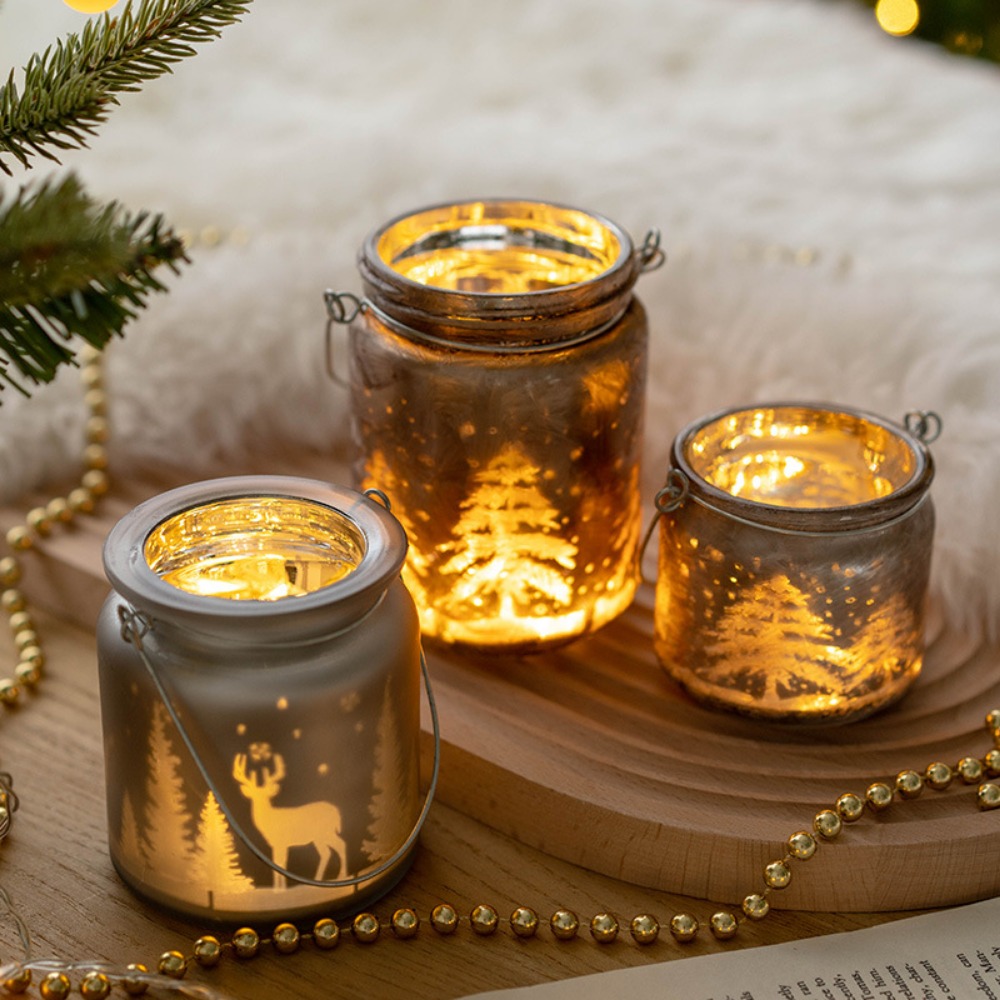 Tempat lilin Natal berlapis ka - Candle Glass Supplies ulasan dan harga