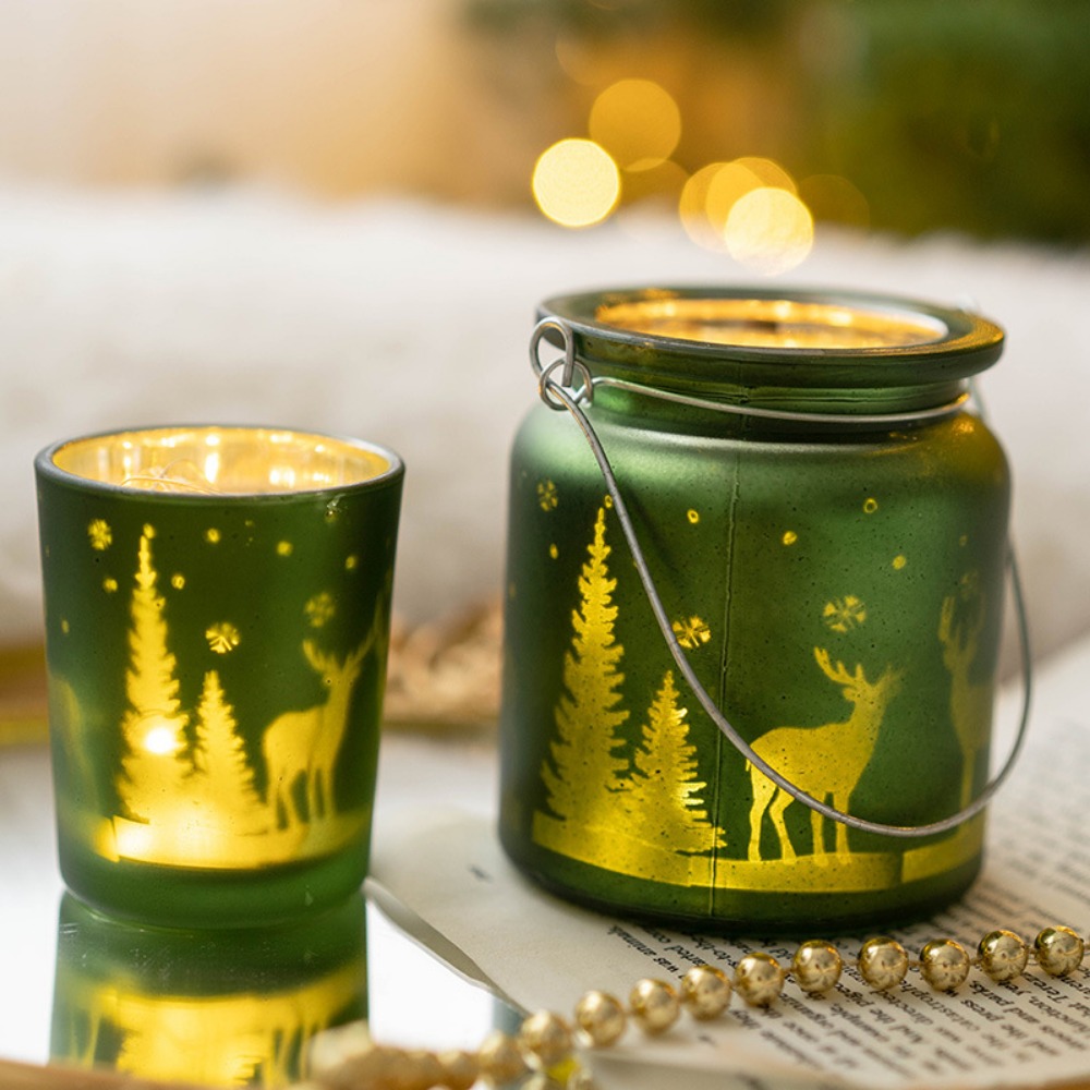 Tempat lilin Natal berlapis ka - Candle Glass Supplies ulasan dan harga