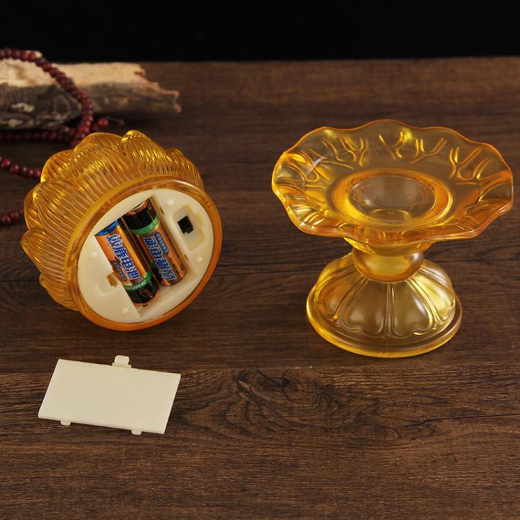 Lampu Teratai LED Kaca Berwarn - Candle Glass Supplies ulasan dan harga